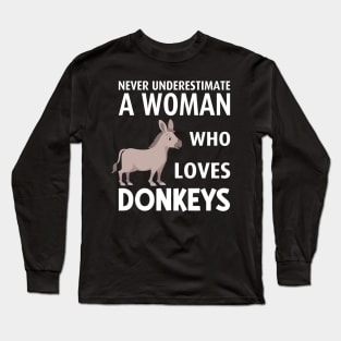 Woman Donkey Long Sleeve T-Shirt